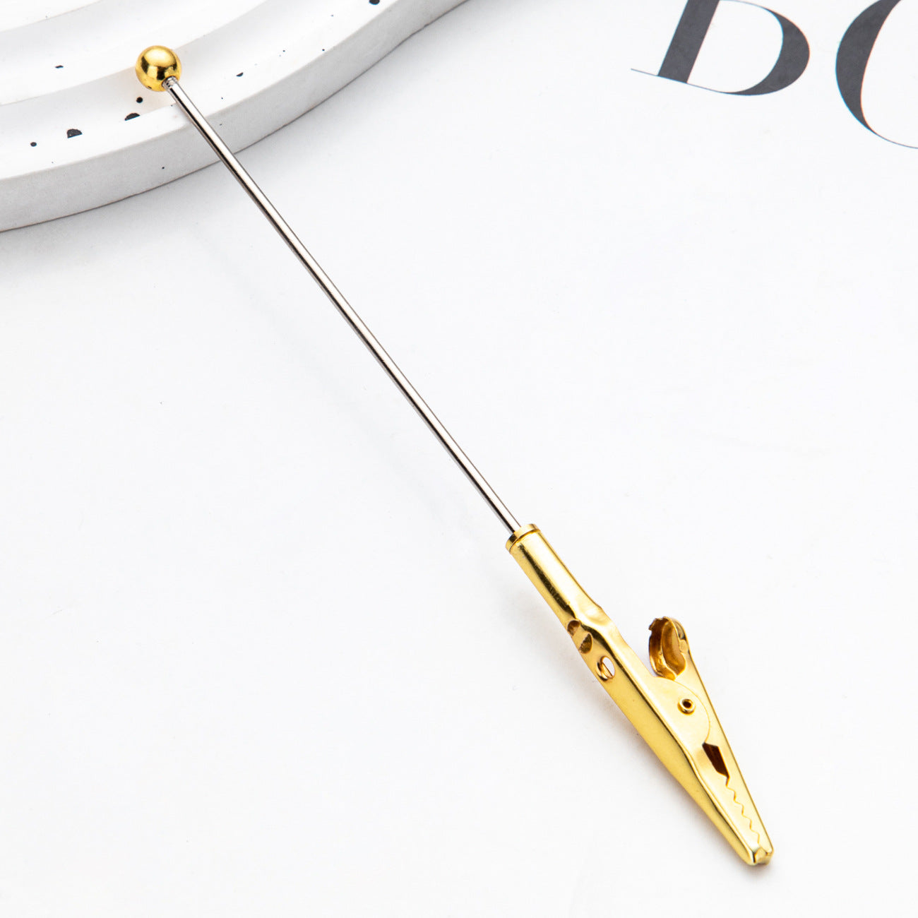 Beadable Alligator Clip Metal Toothed Colorful Slim Note Holder 6