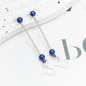 Beadable Earrings Metal Colorful Bar 7.8cm 4.4g Wholesale 13