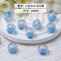 Clear Tulip Resin Beads 16mm Round Translucent Sparkle 10pcs 17