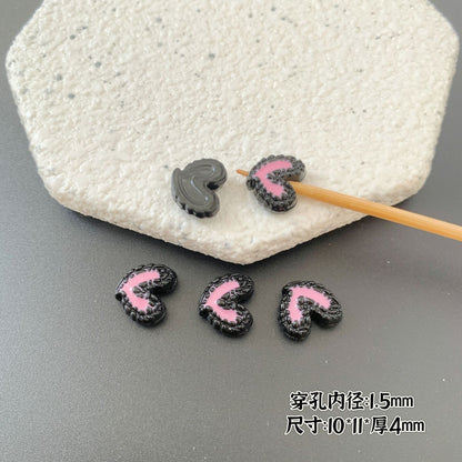 Baking Painted Series Metal Beads Colorful Glossy Alloy 20pcs 12