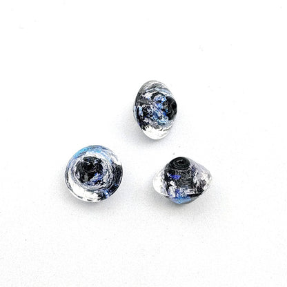 Lampwork Glass Beads Star Pattern Geometric Shapes Celestial 10pcs 12