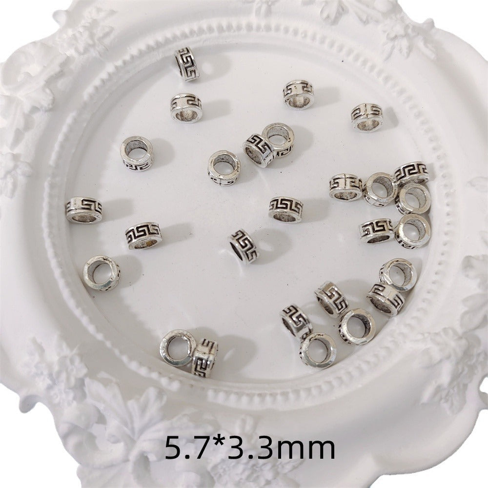 Alloy Ring Spacer Beads 5/7mm Tibetan Silver Style 100pcs 5
