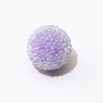 Opaque Bubblegum Beads 15-19mm Macaron Textured Raised Dots 10pcs 14