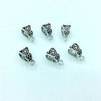 Alloy Bead-Hanger Spacer Beads Vintage Tibetan Style 100pcs 4