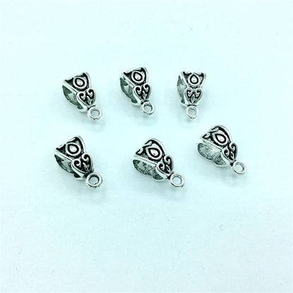 Alloy Bead-Hanger Spacer Beads Vintage Tibetan Style 100pcs 4