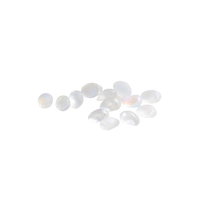 Transparent Czech Glass Petal Beads 6x8mm Soft Pastel Iridescent 100pcs 5