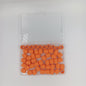 Silicone Hair Beads Pony Beads Dreadlock Colorful Mixed 50pcs 12