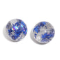Shimmer Glitter Filled Resin Beads 16mm Round Autumn Leaf 50pcs 13