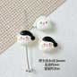 Baking Painted Teddy Bear and Flowerpot Metal Beads 15mm 10pcs 14