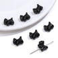 Solid Color Puppy Acrylic Beads 12mm Assorted Bright Pastel 100pcs 10