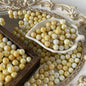 Crackle Round Glass Beads 10mm Imitation Jade Pastel Colors 40pcs 7