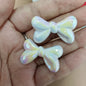 Glow Bow Acrylic Beads 23x35mm Plated Colorful 100pcs 6