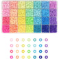 Heishi Clay Beads 6mm Rainbow Colors Polymer 1box 4200pcs