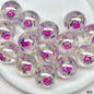Luminous Rose Resin Beads 16mm Round Multicolor 10pcs 13