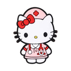 Silicone Focal Beads Nurse Hello Kitty Pink Blue Purple Uniforms 20pcs 4