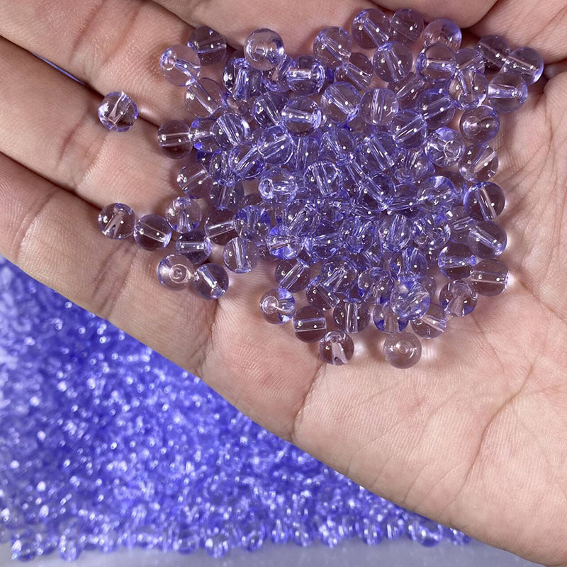 Transparent Round Glass Beads 6mm Crystal Clear Colors 100pcs 3