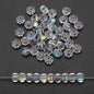 Glass Faceted Spacer Beads 8mm Plating Metallic Color 60pcs 28