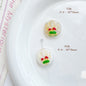 Forest Series Gilded Lampwork Glass Beads Nature Inspired Vintage 10pcs 16