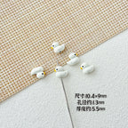 Duck Metal Beads 10mm 3D Baking Painted Alloy 10pcs 4