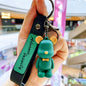 Silicone Bear Couple Keychain Nordic Style Soft Bow Tie Charm 8