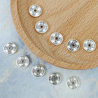 Coin Metal Beads 10mm Distressed Qing Dynasty Antique Style 100pcs