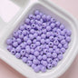 Painted Round Acrylic Beads 6-8mm Premium Dopamine Colorful 50pcs 8