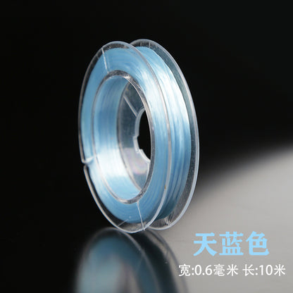 Flat Elastic Spandex Thread 0.6mm Diameter Clear Case 100m 11