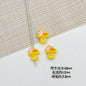 Bouquet and Heart Gift Box Metal Beads 13mm 16mm Pastel Painted 10pcs 8