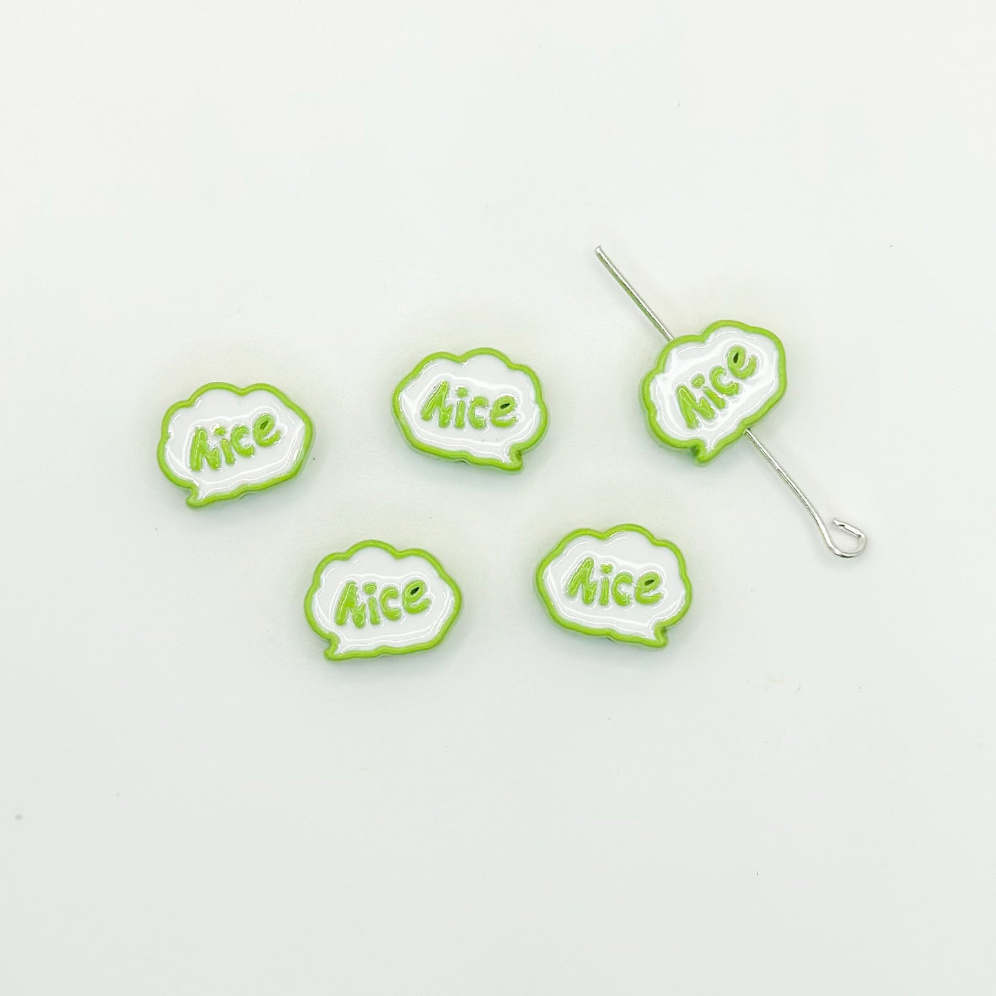 Frame Metal Beads 9x12mm Baking Painted Enamel Alloy 10pcs 13