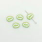 Frame Metal Beads 9x12mm Baking Painted Enamel Alloy 10pcs 13