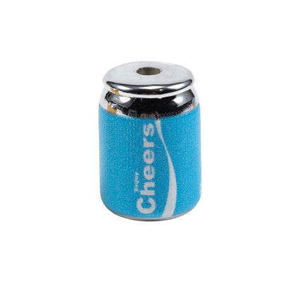 Plating Acrylic Beads 17-20mm Cola Can Design Colorful 10pcs 15