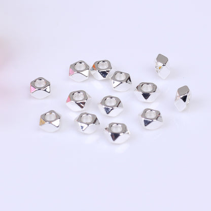 Brass Flat Rhombus Spacer Beads 2.5*4mm 50pcs 4