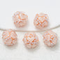 Embellished Bubblegum Beads 20mm Pearl Heart Cluster Assorted Colors 2pcs 9