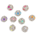 Embellished Bubblegum Beads 21mm Fancy Full Rhinestone Round 10pcs 6