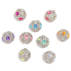 Embellished Bubblegum Beads 21mm Fancy Full Rhinestone Round 10pcs 6