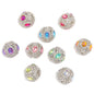Embellished Bubblegum Beads 21mm Fancy Full Rhinestone Round 10pcs 6