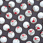 Heart Acrylic Beads 16mm Valentine'S Day Love Printed 20pcs 3
