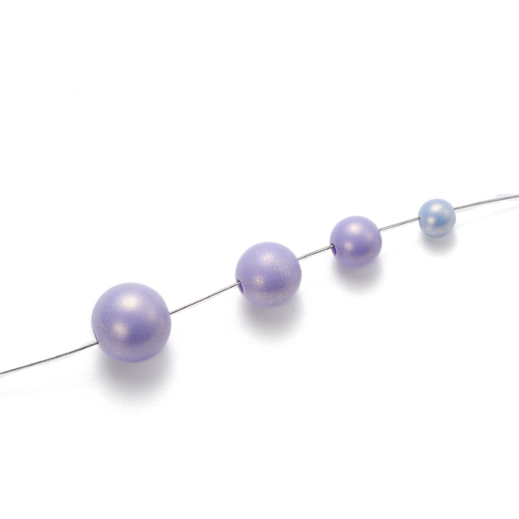 Imitation Pearl Acrylic Beads 8mm-12mm Macaron Colored Pastel 2