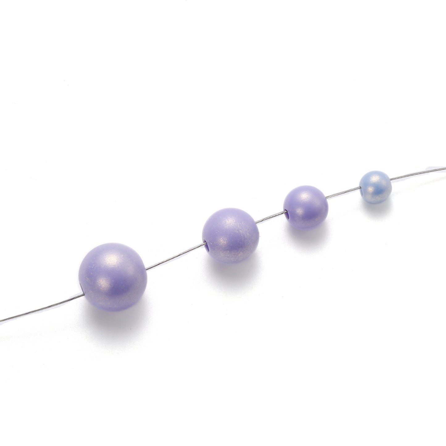 Imitation Pearl Acrylic Beads 8mm-12mm Macaron Colored Pastel 2