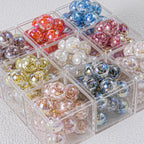 Twilight Rose Resin Beads 16mm Round Mixed Colors 20pcs