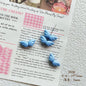 Chubby Wing Metal Beads 17mm Glossy Enamel Finish 10pcs 13