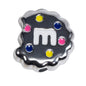 Hand Painted Bitten Cookie Acrylic Beads 22mm Enamel Glossy 10pcs 38