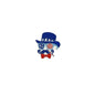 Silicone Focal Beads Independence Day Patriotic Message Design 20pcs 7