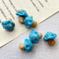 Hand Painted Mushroom Glass Beads 16mm 3D Enamel Focal Bead 1pc 8
