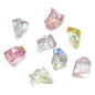 Transparent Irregular Gravel Acrylic Beads 11-22mm UV Plating 4pcs 7
