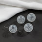 Vintage Hollow Striped Blown Glass Beads 21mm 4pcs 11