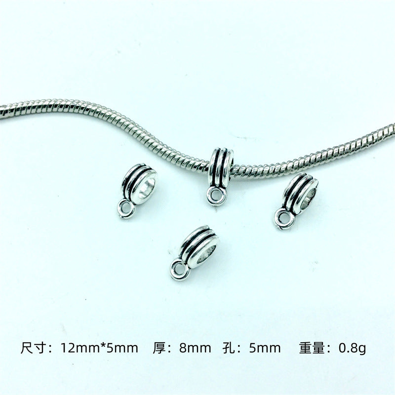 Alloy Bead-hanger Spacer Beads Large Hole 200pcs 10