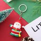 Silicone Christmas Snowman Keychain Cartoon Holiday Characters 7