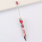 Beadable Pen Printed Pattern Plastic Light Weight