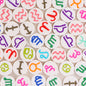 Flat Clay Beads 9mm Multicolor Twelve Constellation Zodiac 100pcs 18